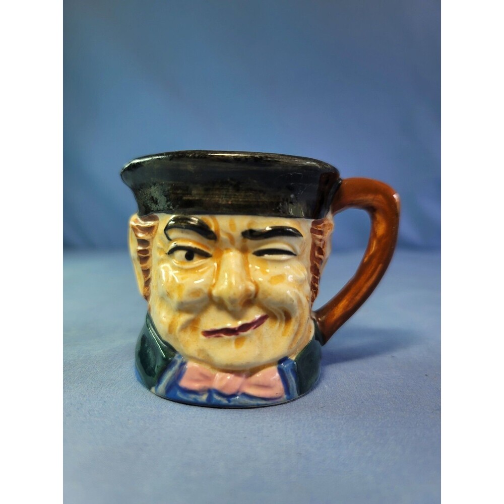 Toby Face Mug WALES Character Wink Vintage Japan Hand Painted Creamer Cup